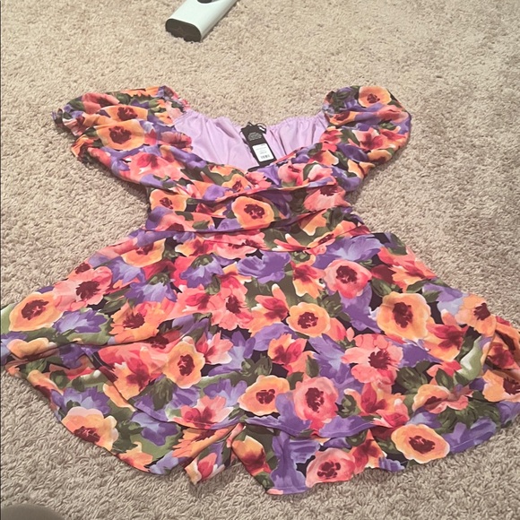 Floral and Geometric Patterned Dress and Romper - Picture 2 of 8